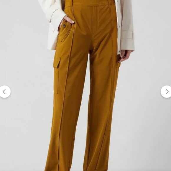 Athleta Pants - Athleta Vienna Cargo Pant, Gold, Size 14